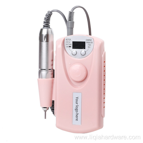 Portable personal rechargeable electric nail drill machine